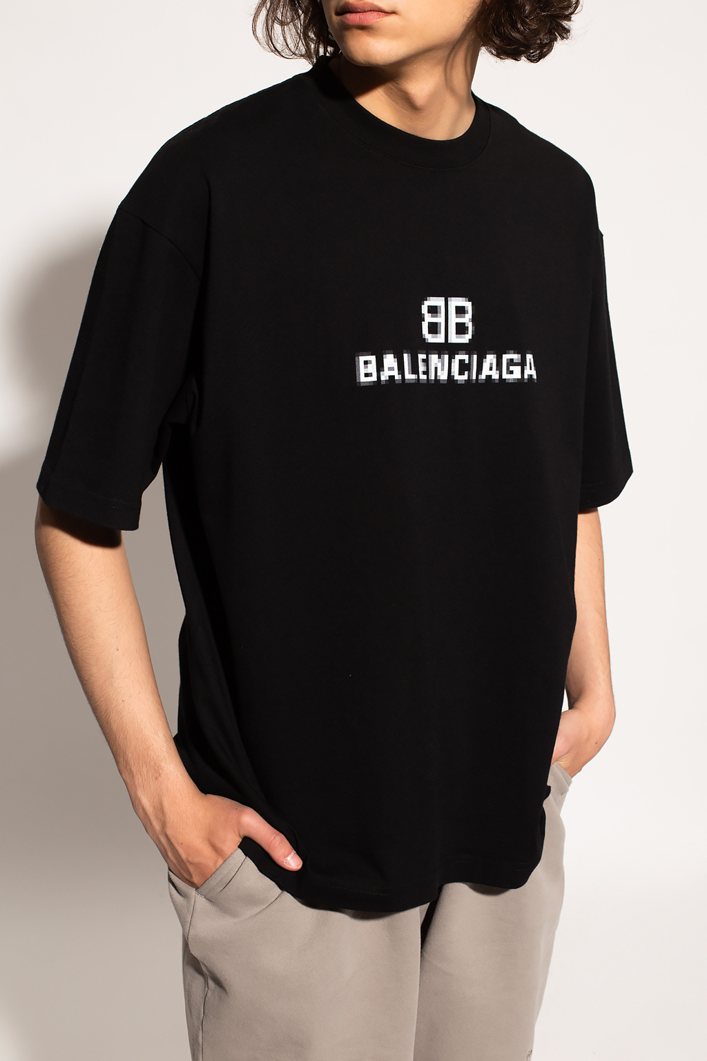 Balenciaga t shirt gold online